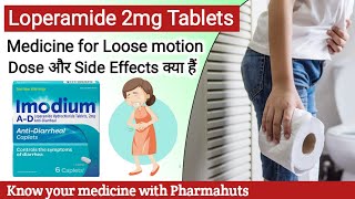 Loperamide hydrochloride tableta ip  Imodium tablet  Treatment of Diarrhoea  Loperamide in motion [upl. by Dorweiler523]