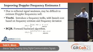 GRCon21  Interior Target Tracking Using Digital Communications Signals for Bistatic Radar [upl. by Barbee746]