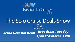 Latest Solo Cruise Hot Deal Show USA Website Update amp Transatlantic Sandwich Hosted Cruises Update [upl. by Briny]