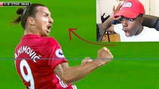 ZLATAN IBRAHIMOVIC MANCHESTER UNITED GOALS UTD VS SOUTHAMPTON REACTION [upl. by Josephina583]