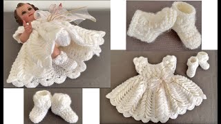 Dos Modelos Nuevos Super Bonitos Zapatitos para Niño Dios a Crochet [upl. by Paviour]