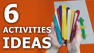 6 DIFFERENT ACTIVITIES IDEAS  5 Year Old Learning Activities At Home [upl. by Eisso817]