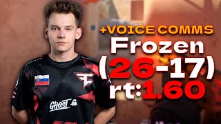 Frozen 2617 rt160 VOICE COMMS SoloQ mirage  FACEIT EU RANKED cs2 pov [upl. by Onnem233]