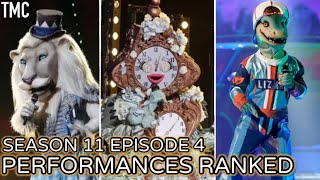 Season 11 Ep 4 Performances ranked The masked singer US [upl. by Eneleh664]