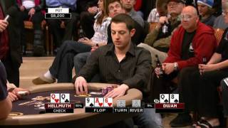 Tom durrrr Dwan vs Phil Hellmuth Heads Up Poker Championship 2009 12 [upl. by Gilchrist]