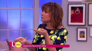 Lorraine Digs in to Johns Chicken Mug Pot Pie  Lorraine [upl. by Anikal]