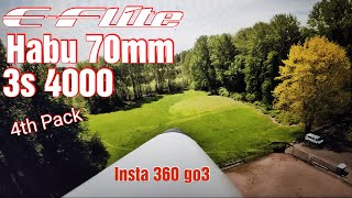 E flite Habu 70mm 3s 4000 4th pack full flight [upl. by Anrat]