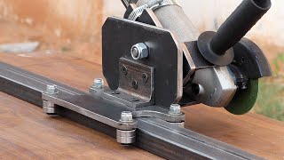 DIY Sliding Angle Grinder Cutting Jig To Make Straight Cuts [upl. by Orapma]