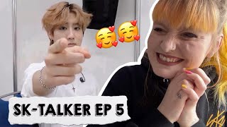 so tiny STRAY KIDS SKTALKER EP 5 REACTION [upl. by Nessej]