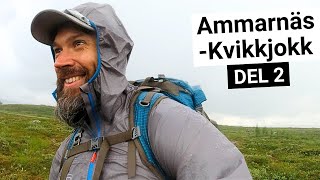 KUNGSLEDEN  Fjällvandring från Ammarnäs till Kvikkjokk DEL 210 DAG 2 Rävfallet  Sjnulttjie [upl. by Lirbaj]