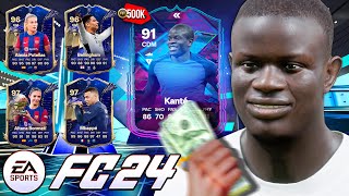 KANTÉ FINALMENTE CHEGOU CUSTANDO APENAS 600K amp SELEÇÃO COMPLETA DO TOTY DISPONÍVEL EM PACKS  FC 24 [upl. by Berner]