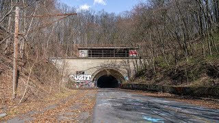 Exploring the Apocalyptic ABANDONED Pennsylvania Turnpike  13 Miles of Decay [upl. by Crescin]