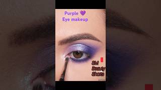 Purple eye makeup tutorial  smokey eyes purpleeyemakeup purplemakeup shortvideo makeup [upl. by Alasteir26]