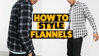 How To Style Flannels For Men  5 Flannel Outfits For Men [upl. by Reamonn]