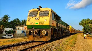 16751Chennai Egmore Rameswaram Boatmail Express arriving Mandapam  40445 GOC WDP4D [upl. by Diantha915]