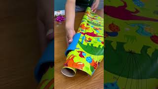 How to cut wrapping paper🎁 wrapping wrappingpaper paper papercraft giftideas wrappingpresents [upl. by Mongeau]