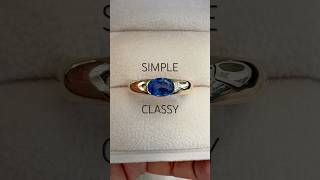 Simple Classy amp Timeless customring sapphire ceylon srilankasapphire [upl. by Agnot]