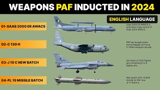 Weapons PAF inducted in 2024  English language [upl. by Eardnoed]