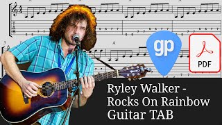 Ryley Walker  Rocks on Rainbow Guitar Tabs TABS [upl. by Notsnhoj]