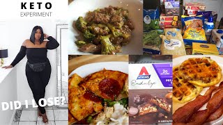 EATING ATKINS FROZEN MEALS EVERYDAY FOR A WEEK DID I LOSE  KETO FASHO [upl. by Conner]