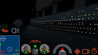 RMS Titanic hit the iceberg and RMS Titanic sinking  Ship Handling Simulator  Ship Mooring 3D [upl. by Jorie]