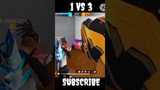 1 VS 3 Free Fire Max trending youtube music phonk edit shorts [upl. by Irelav532]