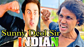 इंडियन  2001  HD  Indian  Sunny Deol Best Dialogues  Sunny Deol  indian sunnydeol realfools [upl. by Macfadyn]