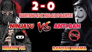 NINJAYU VS ANTI BAN  NINJAYU DI KATAIN MEKANIK TUA MALAH BANTA1 ANTIBAN 2  0 [upl. by Acinoed]