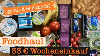 Wocheneinkauf gesund amp günstig mit Cashback 33 €  Food Haul mit Food Diary 1 Person [upl. by Eremaj]