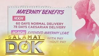 Qualification and benefits of the new Maternity Act  Salamat Dok [upl. by Smitt586]