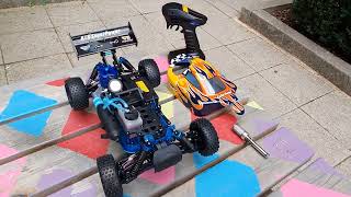 Idling HSP Nitro RC Buggy [upl. by Stets343]