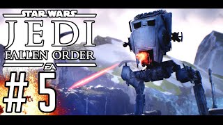 STAR WARS JEDI FALLEN ORDER 5  BOSS  Maszyna Krocząca  GAMEPLAY PL [upl. by Anole]