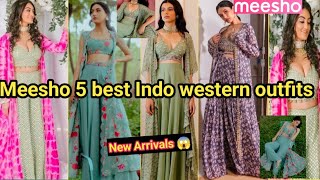 Meesho Designer IndoWestern Dress  Meesho Partywear DressTopsGown Haul💃Meesho Kurta Sets💃 Meesho [upl. by Caleb]