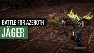 WoW Battle for Azeroth  die neuen Animationen des Jägers [upl. by Nnylylloh]