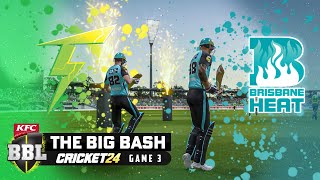 BBL13  Sydney Thunder v Brisbane Heat  Match 3  Cricket 24 [upl. by Pelson]