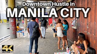 Real Walking Experience in DOWNTOWN MANILA Philippines 4K [upl. by Aneerahs]