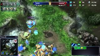 HD894 Downfall vs batonnets  TvP  Heart of the Swarm FR [upl. by Sivam]