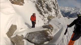 Steep skiing in Chamonix [upl. by Biel]