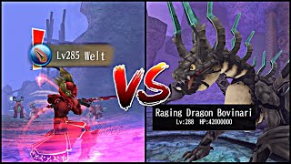 Toram Online  Solo TwoHanded Sword VS Raging Dragon Bovinari Nightmare [upl. by Belier]