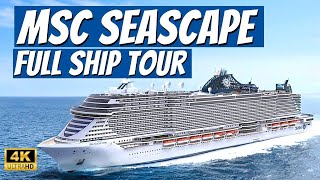 Complete MSC Seascape Ship Tour and Walkthrough in 4K [upl. by Ynattyrb]