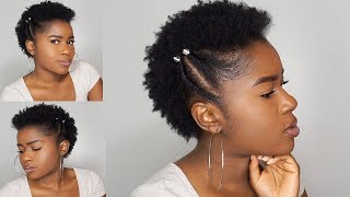 Quick amp Simple Twisted Frohawk on Short TWA 4c Natural HairMona B [upl. by Yasmeen]