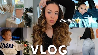 VLOG Exciting news decorating for christmas running errands  viral sweatpant jeans  more [upl. by Eugeniusz]