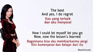 Katy Perry  Thinking Of You  Lirik Terjemahan [upl. by Arbba]