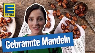 Gebrannte Mandeln Rezept  Schnell und einfach selber machen [upl. by Ahsotan]