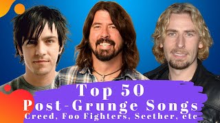 Top 50 Post Grunge Songs The Best Post Grunge Songs [upl. by Llekram]