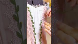 Making a tutu in 20 seconds 🎀 balletcostume balletvariation couture costume ballet sewing [upl. by Finah711]