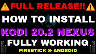 INSTALL FULLY WORKING KODI 203 NEXUS ON FIRESTICK 2023 UPDATE  ADDONS [upl. by Nithsa]