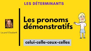 Les pronoms démonstratifs en français CeluicelleceuxcellesNiveau A2 [upl. by Orihakat262]