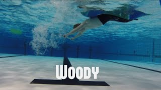 Flatwater freestyle kayak  Woody underwater shot [upl. by Adiam]