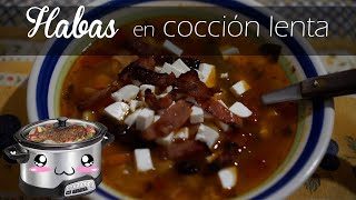 Como hacer SOPA de HABAS en OLLA de COCCIÓN LENTA  ¡Enamorarás a todos con esta comida [upl. by Catlin95]